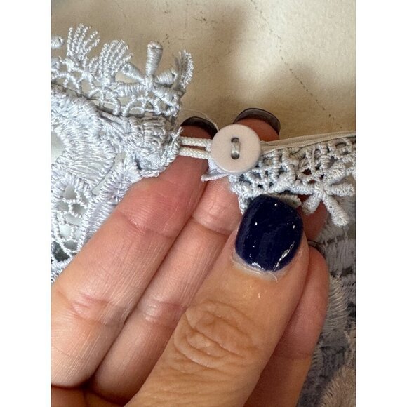 French Connection Dress Women 6 Blue Whisper Ruth‎ Lace Fit and Flare Cocktail - Picture 11 of 16